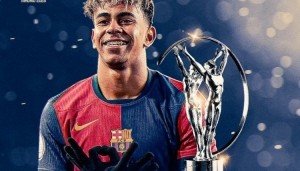 亚马尔：感谢劳伦斯奖为我颁发的奖项，希望也能获得团队冠军