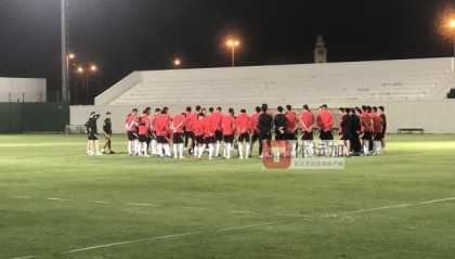 Kaiyun Sports-国足赛前最后一练加强定位球 战阿曼或“搏命”姿态