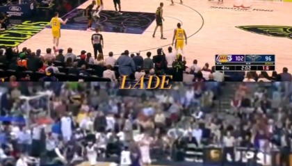 东契奇神仙彩虹三分！神似科比当年打小牛的超难漂移关键三分！